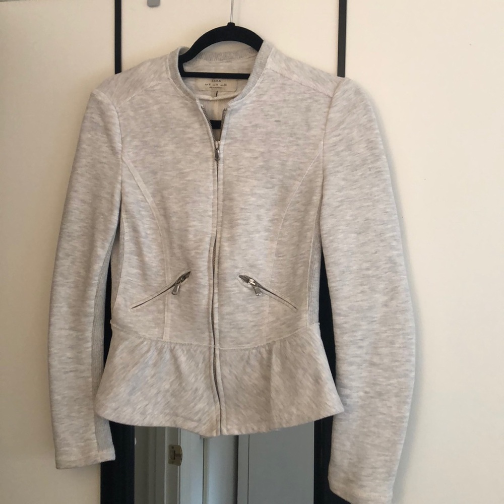 Zara Trafaluc Grew Peplum Zip Jacket